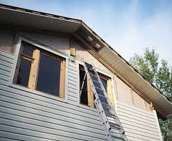 Siding of a house
